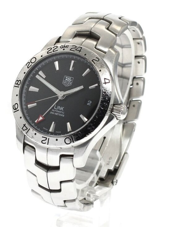 TAG HEUER Link WJF2116 GMT date black Dial Automatic Men\'s Watch_938529 main image 9